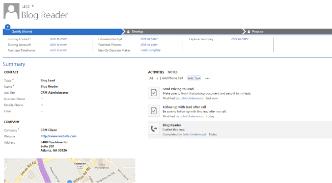 Lead Capture - Activities